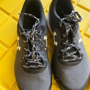 Under Armour Black and White Sneakers